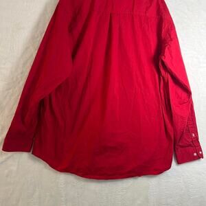 Cinch Red xxl button up shirt with white buttons    # western